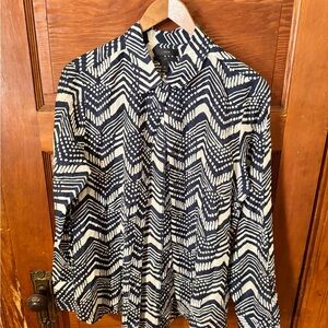 J. Crew Navy and White boy shirt